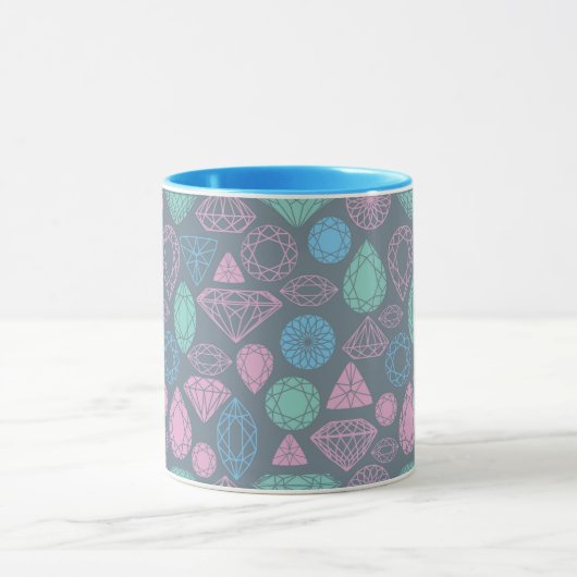 Gemstone-Icon-Muster Tasse (Zentrum)