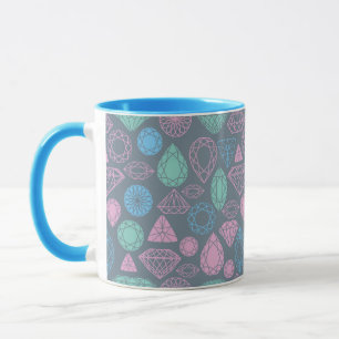 Gemstone-Icon-Muster Tasse
