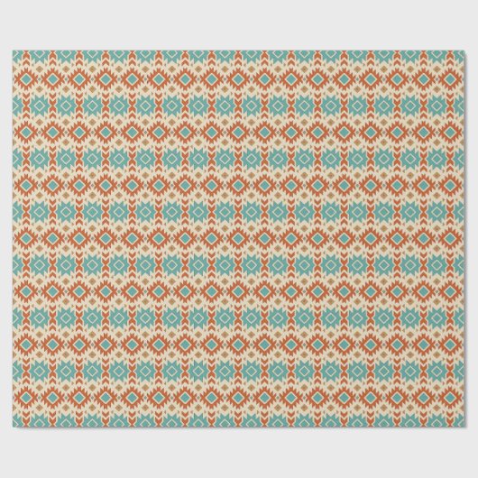Gemstone Inspiriert Indianerstamm Geschenkpapier (Flach)