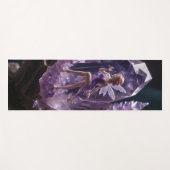 Gemstone Jewel Amethyst Fairy Yogamatte (Vorderseite (Horizontal))