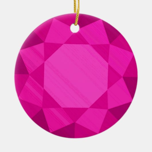 Gemstone / Jewel Graphic Image Keramik Ornament (Vorne)