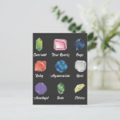 Gemstone Lover Juwelier Geologe Crystal Hunter Postkarte (Stehend Vorderseite)
