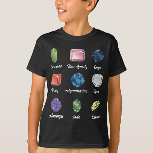 Gemstone Lover Schmuckgeologe Crystal Hunter T-Shirt (Vorderseite)