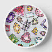 Gemstone Lovers Wall Clock Uhr (Vorderseite)