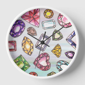 Gemstone Lovers Wall Clock Uhr