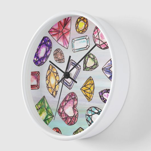 Gemstone Lovers Wall Clock Uhr (Winkel)