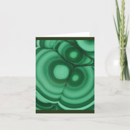 Gemstone Malachite Dankeskarte