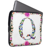 Gemstone Monogram Letter Q Laptopschutzhülle (Vorne Rechts)