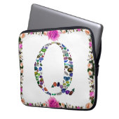 Gemstone Monogram Letter Q Laptopschutzhülle (Vorderseite Links)