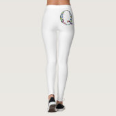 Gemstone Monogram Letter Q Leggings (Rückseite)