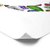 Gemstone Monogram Letter Q Poster (Ecke)