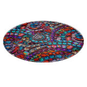 Gemstone Mosaik Cutting Board Schneidebrett (Ecke)
