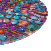Gemstone Mosaik Cutting Board Schneidebrett (Ecke)