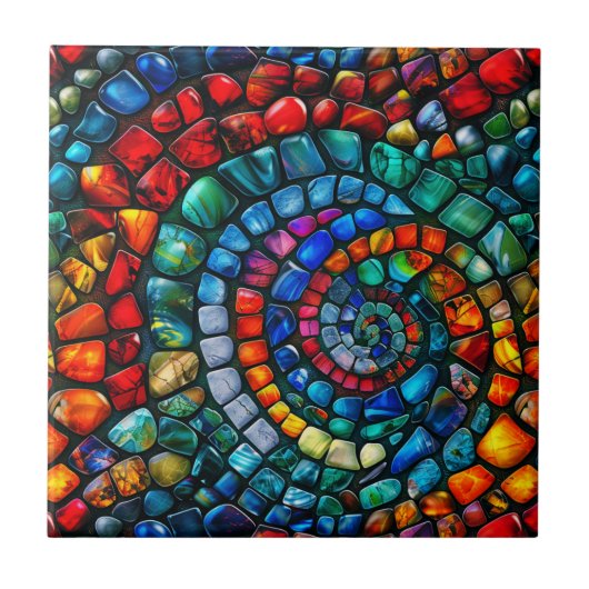 Gemstone Mosaik Keramik Tile Fliese (Vorderseite)