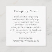 Gemstone Necklace Juwelier Display Card Begleitkarte (Rückseite)