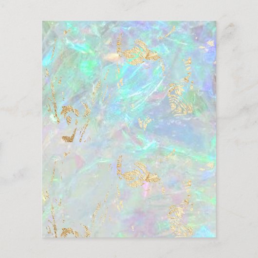 Gemstone opal FALSCH iridescent textur Flyer (Hinten)