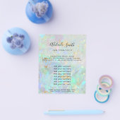 Gemstone opal FALSCH iridescent textur Flyer (Einzeln)