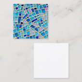 Gemstone Pastellfarben Schatterglas Gestein Leder Telefonnummerkarte (Vorne/Hinten)