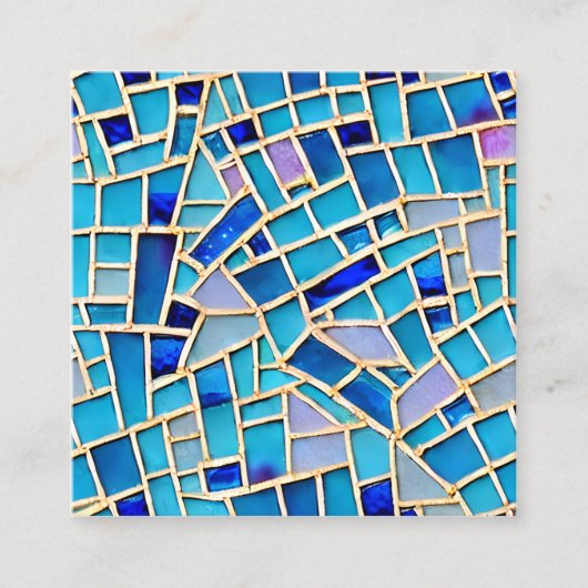 Gemstone Pastellfarben Schatterglas Gestein Leder Telefonnummerkarte (Vorderseite)