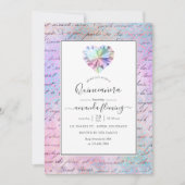 Gemstone Quinceañera Einladung (Vorderseite)