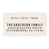 Gemstone Rücksendeadresse (Vorne)