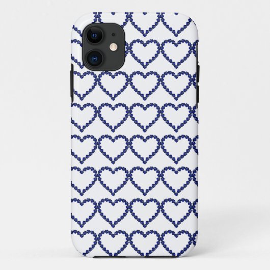 Gemstone Sapphire Blue Heart Case-Mate iPhone Hülle (Rückseite)