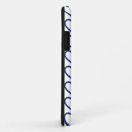Gemstone Sapphire Blue Heart Case-Mate iPhone Hülle (Hinten/Rechts)