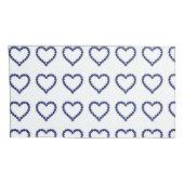 Gemstone Sapphire Blue Heart Kissenbezug (Rückseite-Rechts)