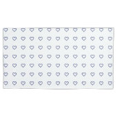 Gemstone Sapphire Blue Heart Kissenbezug (Vorderseite-Links)