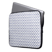 Gemstone Sapphire Blue Heart Laptopschutzhülle (Vorderseite Links)