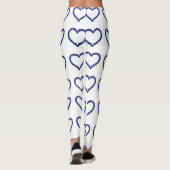 Gemstone Sapphire Blue Heart Leggings (Rückseite)