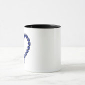 Gemstone Sapphire Blue Heart Tasse (Zentrum)