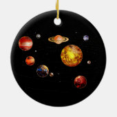 Gemstone-Solarsystem Keramik Ornament (Hinten)