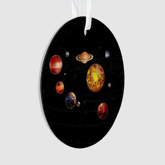 Gemstone-Solarsystem Ornament (Vorderseite)