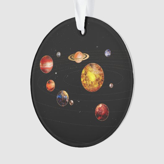 Gemstone-Solarsystem Ornament (Vorderseite)