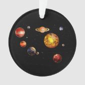 Gemstone-Solarsystem Ornament (Vorderseite)