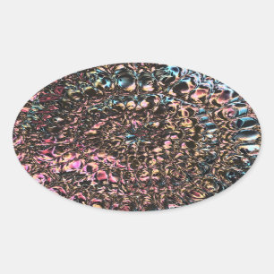 Gemstone Spiral Ovaler Aufkleber