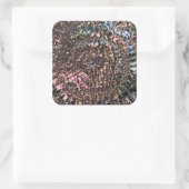 Gemstone Spiral Quadratischer Aufkleber (Tasche)