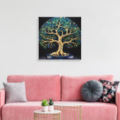 Gemstone Tree of Life Leinwanddruck (Insitu (Wohnzimmer))