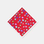 Gemstone und Juwelen Red Serviette (Ecke)