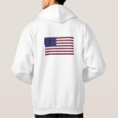 Gemstone USA Flag - Sapphire, Ruby & Diamond Art Hoodie (Rückseite)