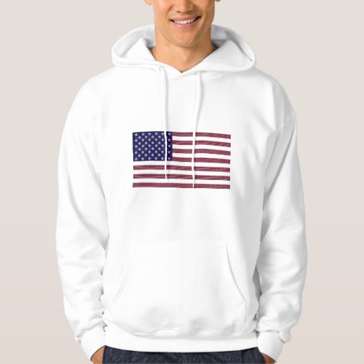 Gemstone USA Flag - Sapphire, Ruby & Diamond Art Hoodie (Vorderseite)