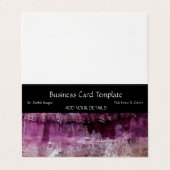 Gemstones Amethyst Business Card Visitenkarten (Außenseite Aufgefaltet)
