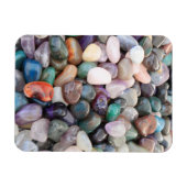 Gemstones Crystals Pebbles Magnet (Horizontal)