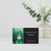 Gemstones Diamond Stone Emerald Business Card Visitenkarte (Stehend Vorderseite)