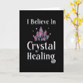 Gemstones Heiler glaube ich an Kristallheilung Karte (Gelbe Blume)