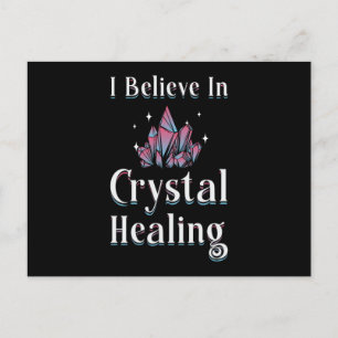 Gemstones Heiler glaube ich an Kristallheilung Postkarte