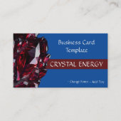 Gemstones Heilung Ruby Crystal Visitenkarte (Vorderseite)