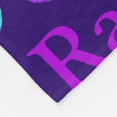 Gemstones Herzen individuelle Name farbenfroh Rael Fleecedecke (Ecke)