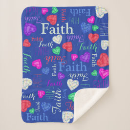 Gemstones Herzen individuelle Name Glaube farbenfr Sherpadecke